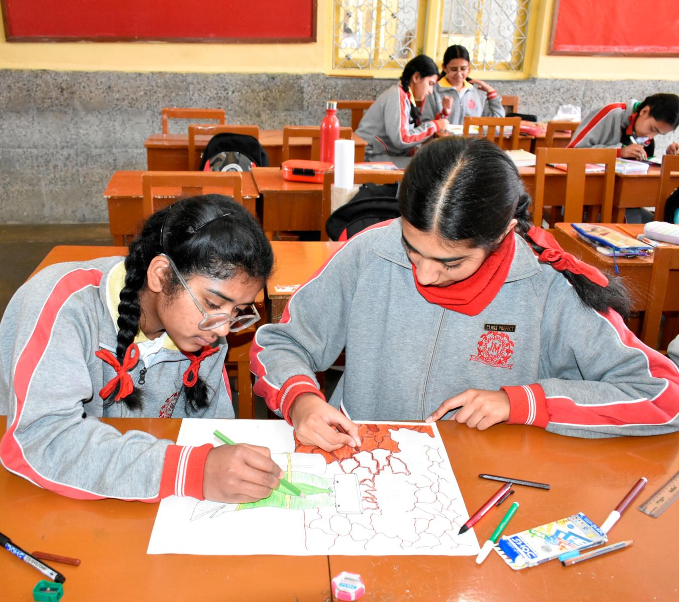 INTER-HOUSE POSTER MAKING COMPETITION ON WORLD WATER DAY  (VI-XII)