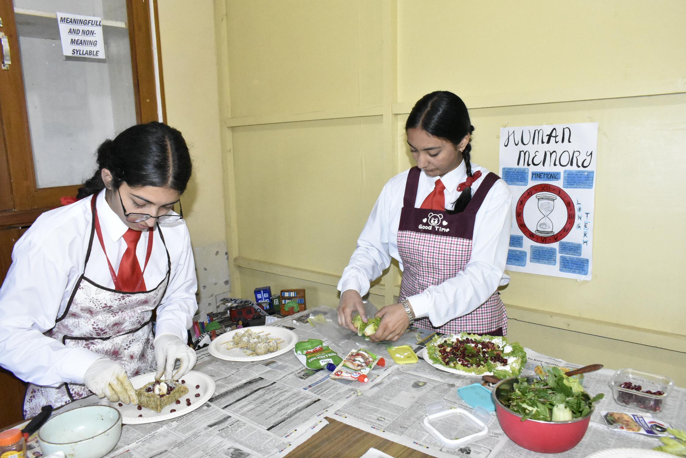 INTER- HOUSE COLD COOKING COMPETITION (IX-XII)
