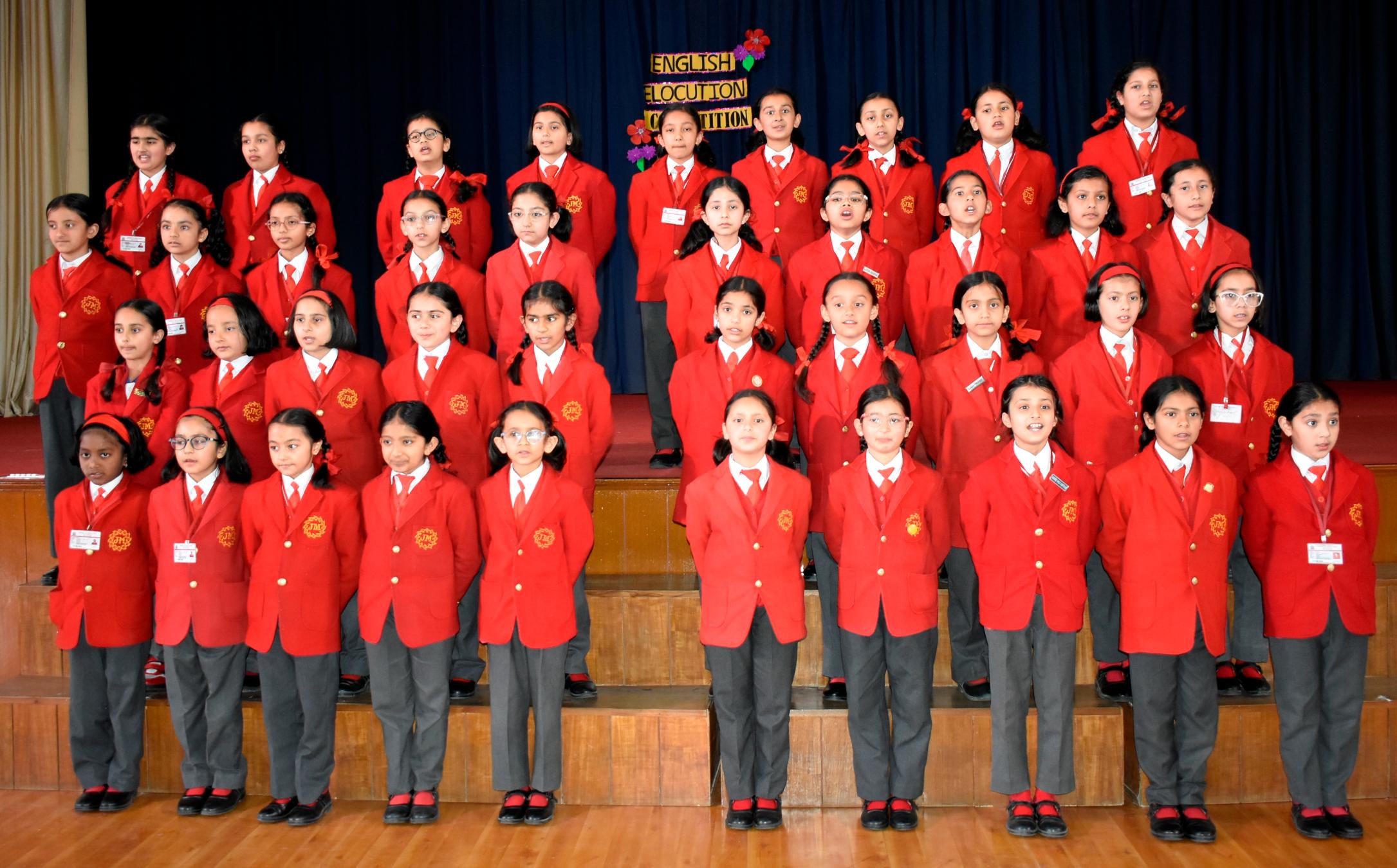 INTER-CLASS ENGLISH ELOCUTION COMPETITION (CLASSES I–V)